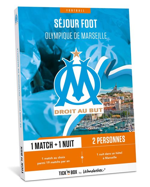 Coffret Cadeau Ticknbox Olympique de Marseille Séjour