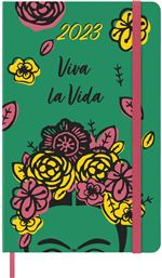 Agenda scolaire Moleskine 2022 2023 Journalier Frida Kahlo grand format Vert