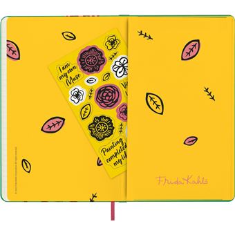 Agenda scolaire Moleskine 2022 2023 Journalier Frida Kahlo grand format Vert