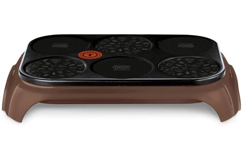 Crêpière Tefal Crep'party Série Collector Nestlé Dessert PY559901 1000 W Marron et Noir