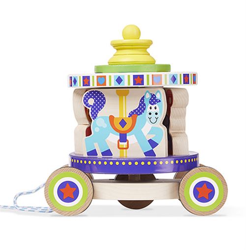 Melissa & Doug Carrousel Pull Toy