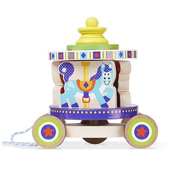 Carrousel Melissa Doug Pull Toy Jouets a tirer ou a pousser Achat prix fnac