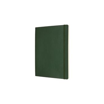 Carnet classique très grand format à pages blanches Moleskine couverture souple Vert