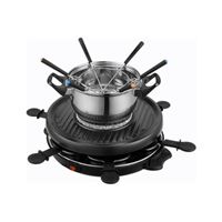Kalorik TKG RAC 1010 FO - Raclette/fondue/gril/pierre à griller - 800 Watt