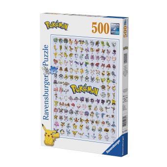 Puzzle 500 pièces Ravensburger Pokémon Pokédex première génération