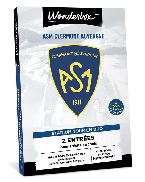 Coffret cadeau Wonderbox ASM Clermont Stadium Tour pour 2 personnes