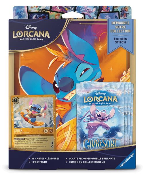 Carte à collectionner Lorcana Disney Ravensburger Coffret Démarrez votre collection Edition Stitch