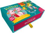 P'tit jeu de Puzzles Auzou Bienvenue chez les 3 petits cochons