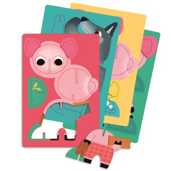 P'tit jeu de Puzzles Auzou Bienvenue chez les 3 petits cochons