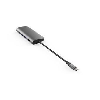 Hub USB Type-C 9 en 1 HyperDrive HD30F-GRAY pour iPad et MacBook Pro/Air Gris