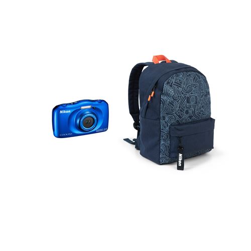 Compact Nikon Coolpix W150 Bleu Etanche + Sac