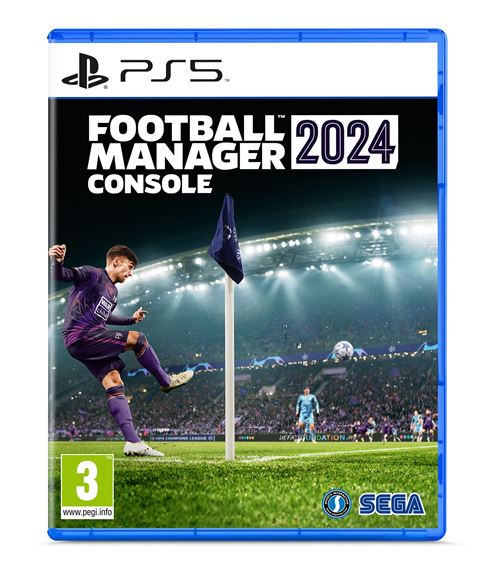 Pochette avant du jeu Football Manager 2024 PS5