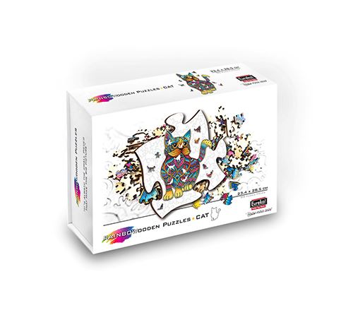 Puzzle Gigamic Rainbow Wooden Chat 99 pièces - Gigamic