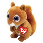 Peluche Ty Beanie Babies Small Squirel L'Ecureuil Marron et Blanc