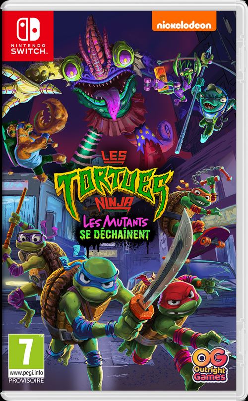 Pochette avant du jeu Les Tortues Ninja Les Mutants se Déchaînent Nintendo Switch