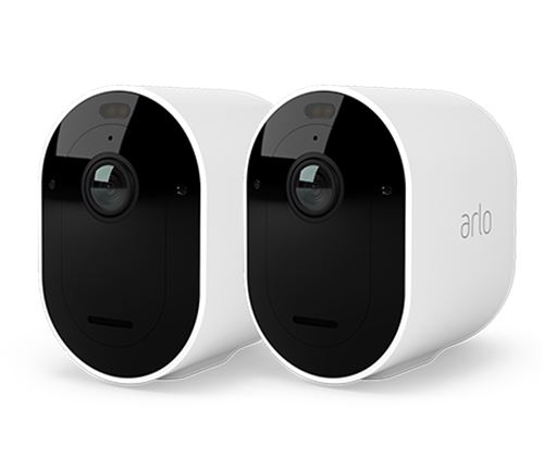 Pack de 2 caméras de surveillance connectées Arlo Pro 5 Spotlight intérieure-extérieure Blanc