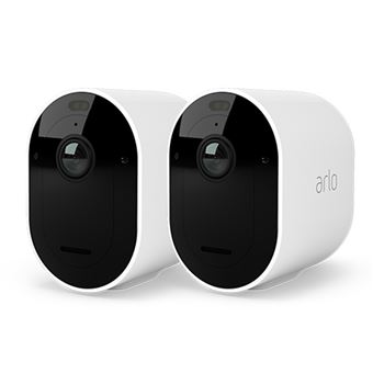 Pack de 2 caméras de surveillance connectées Arlo Pro 5 Spotlight intérieure-extérieure Blanc - 1