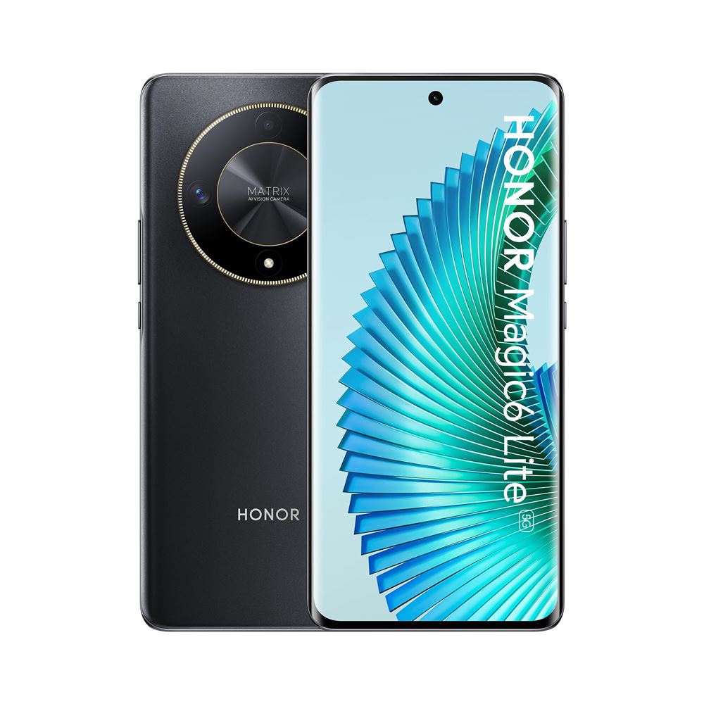 Vitre Arrière Avec Lentille Caméra Pour Honor Magic6 Lite – Noir Minuit – Pièce De Rechange Neuve
