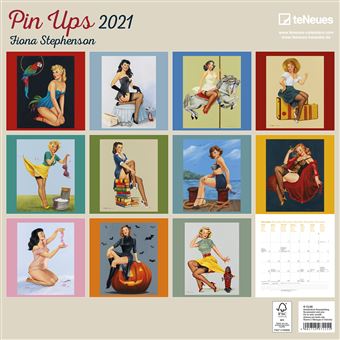 Calendrier TeNeues Pin Ups 2021 30 x 30 cm