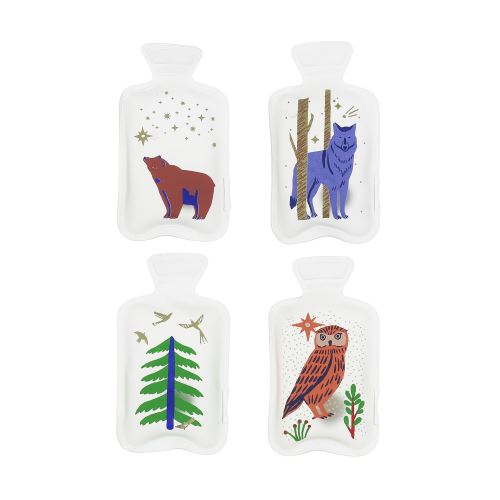 Chaufferettes Pochette Forme Pingouin – 4 Pièces Réutilisables – PVC, 9x9cm – Se Activent à L’eau Chaude – Idéales Hiver, Rando, Cadeau
