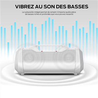 Enceinte sans fil Bluetooth Monster Cable Monster Blaster V3.0 Blanc