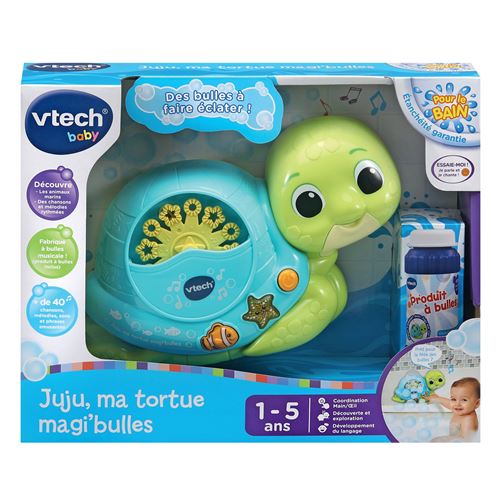 Jouet pour le bain Vtech Baby Juju ma tortue magi bulles