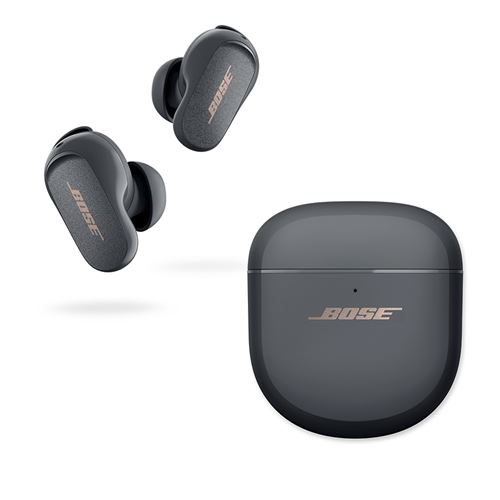Ecouteurs sans fil Bluetooth avec réduction de bruit Bose Quietcomfort Earbuds II Eclipse Gris