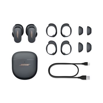 Ecouteurs sans fil Bluetooth avec réduction de bruit Bose Quietcomfort  Earbuds II Eclipse Gris - Ecouteurs