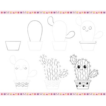 Coffret Dessin Janod Step By Step – 20 Modèles Pas à Pas + Feutres Pailletés, Dès 6 Ans