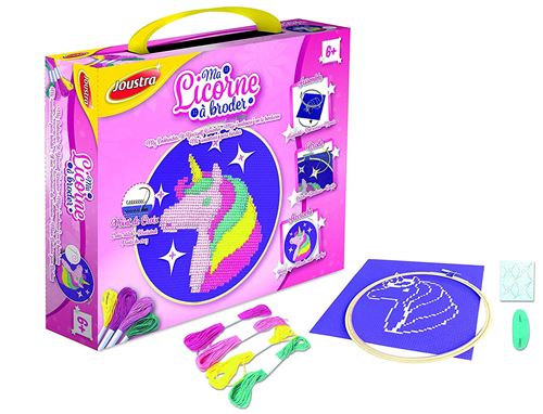 Kit créatif Joustra Ma licorne à broder