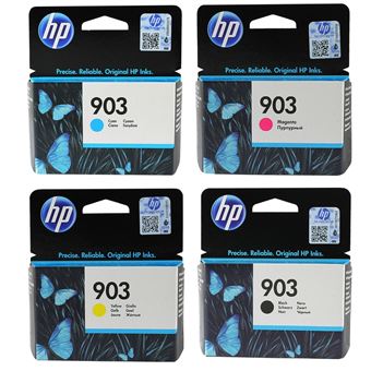 HP 903 Pack de 4 Cartouches d'Encre Noire, Cyan,…