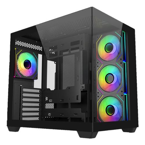 Boîtier PC gaming Cooler Master Elite 681 moyen tour noir ARGB avec panneau latéral acier