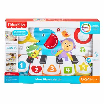 FISHER PRICE Mon piano rigolo avec lumières et cris des animaux Vert