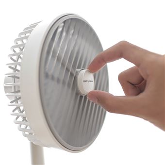 Ventilateur de table Stylies Lyra ST20004 rechargeable Blanc