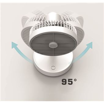 Ventilateur de table Stylies Lyra ST20004 rechargeable Blanc