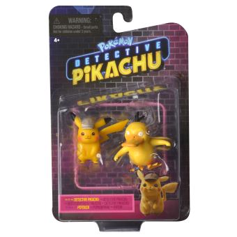 Pack de 2 figurines Pokémon Pikachu et Psykokwak 5 cm