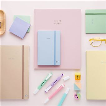 Agenda scolaire Quo Vadis 2022 2023 Plan Not élastique Pastel Jaune