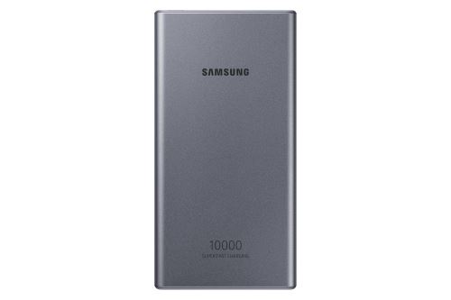 Samsung Battery Pack EB-P3300 - Banque d'alimentation - 10000 mAh - 25 Watt - 3 A - QC 2.0, FC - 2 connecteurs de sortie (USB, USB-C) - sur le câble : USB-C - gris foncé
