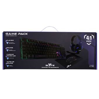 Pack Gaming GXT1180: clavier + souris + casque + tapis de souris – Virgin  Megastore