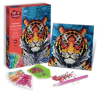 Jeu créatif SentoSphère Canevas à diamanter Tigre