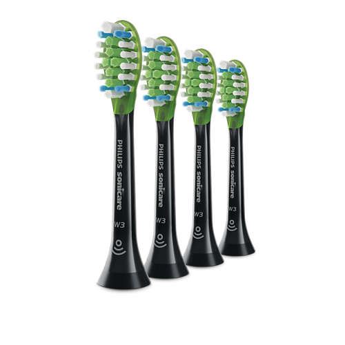 Philips Sonicare W3 Premium HX9064 White - reserve-borstelkop - zwart