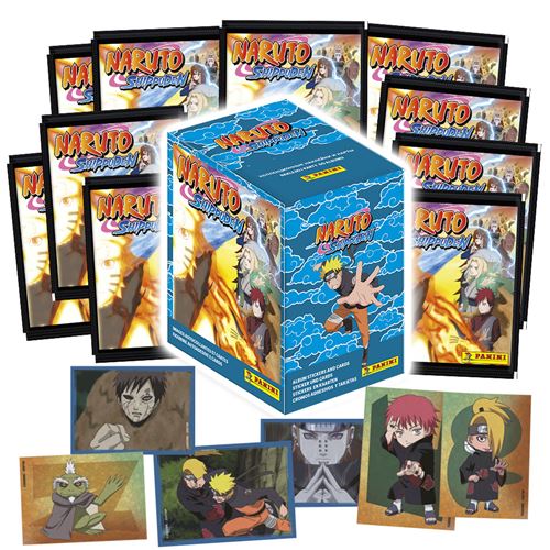 Carte à collectionner Panini Pack 1 classeur avec 3 pochettes de 8 Cartes à  collectionner Naruto Shippuden TC 2