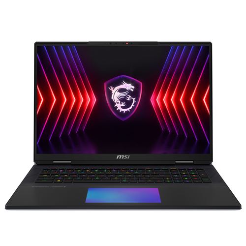 Ordinateur Portable Gaming MSI Titan 18 HX A14VHG-214FR 18 Intel Core i9 64 Go RAM 2 To SSD Noir - Azerty Français