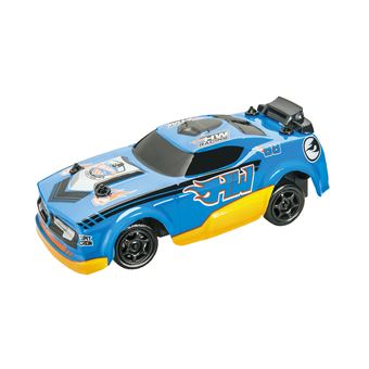 Voiture Télécommandée Hot Wheels GT Scorcher 1:24 – Jusqu'à 8 Km/h, LED, Violet Et Bleu
