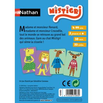 Jeu de cartes Nathan Le Mistigri