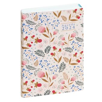 Agenda civil journalier de poche Exacompta EasyDay Mini Labo 10 x 15 cm Janvier à Décembre 2024 Beige