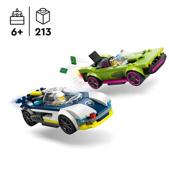 LEGO® City 60383 La Voiture de Sport Électrique, Jouet Enfants 5 Ans, Set  de Voiture de Course