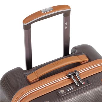 Valise Cabine Trolley Delsey Chatelet Air 2.0 4 roues 55 cm Chocolat