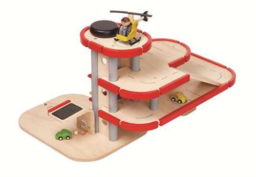Plan Toys houten speelgoed Mijn nieuwe grote garage
