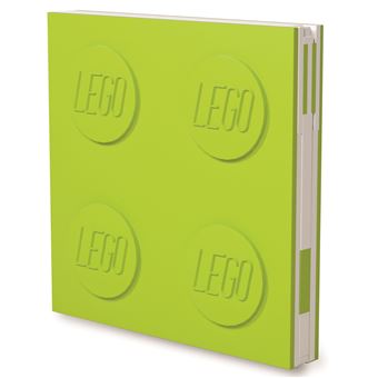 Carnet avec verrou LEGO® avec stylo à encre gel Vert clair